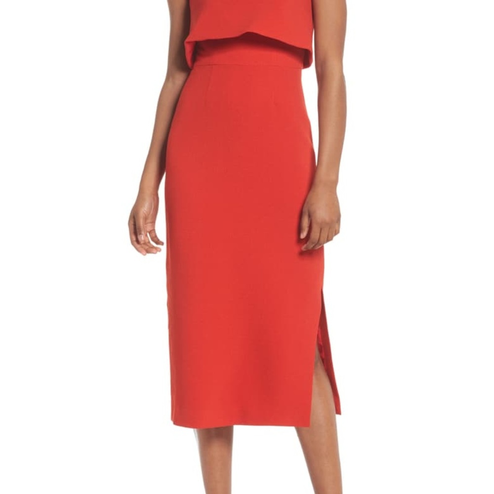 C/MEO Collective Take Care Dress in Red